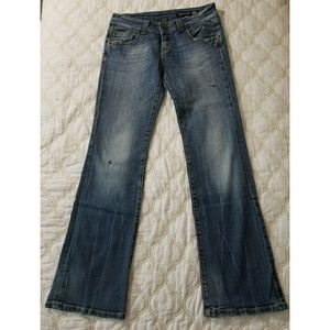 Vigoss Boot Cut size 9 Distressed Jeans